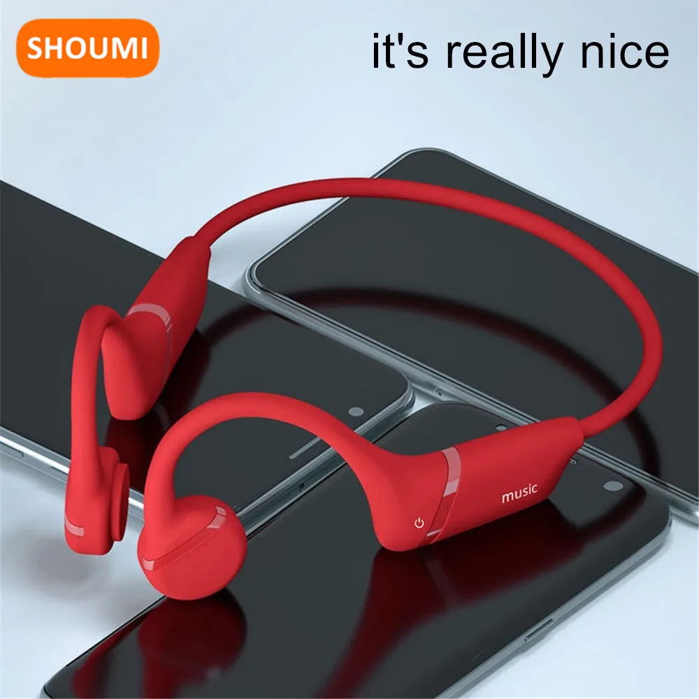 

Встроенные наушники с памятью костной проводимости, Беспроводные спортивные наушники с шумоподавлением и микрофоном для танцев, спортивных вызовов, Bluetooth-гарнитура