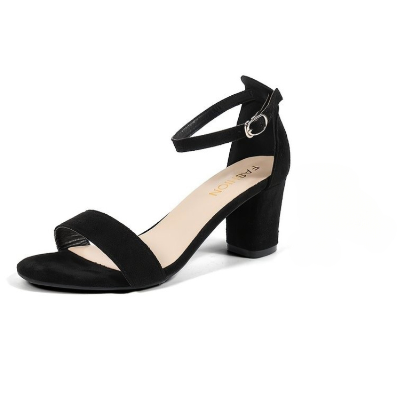 Women's spring fashion open toe high heels fashionable 2025 new large size casual beach commuting women's shoes