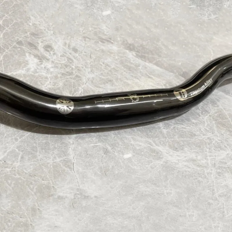 Guidon de vélo pliant en alliage de titane M pour guidon en titane brompton 25.4x560mm h120mm