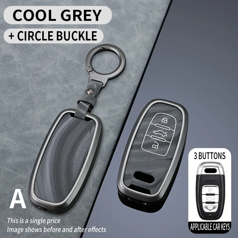Luxury Car Key Case Cover and Keychain Set - Premium Auto Accessory Holder Shell