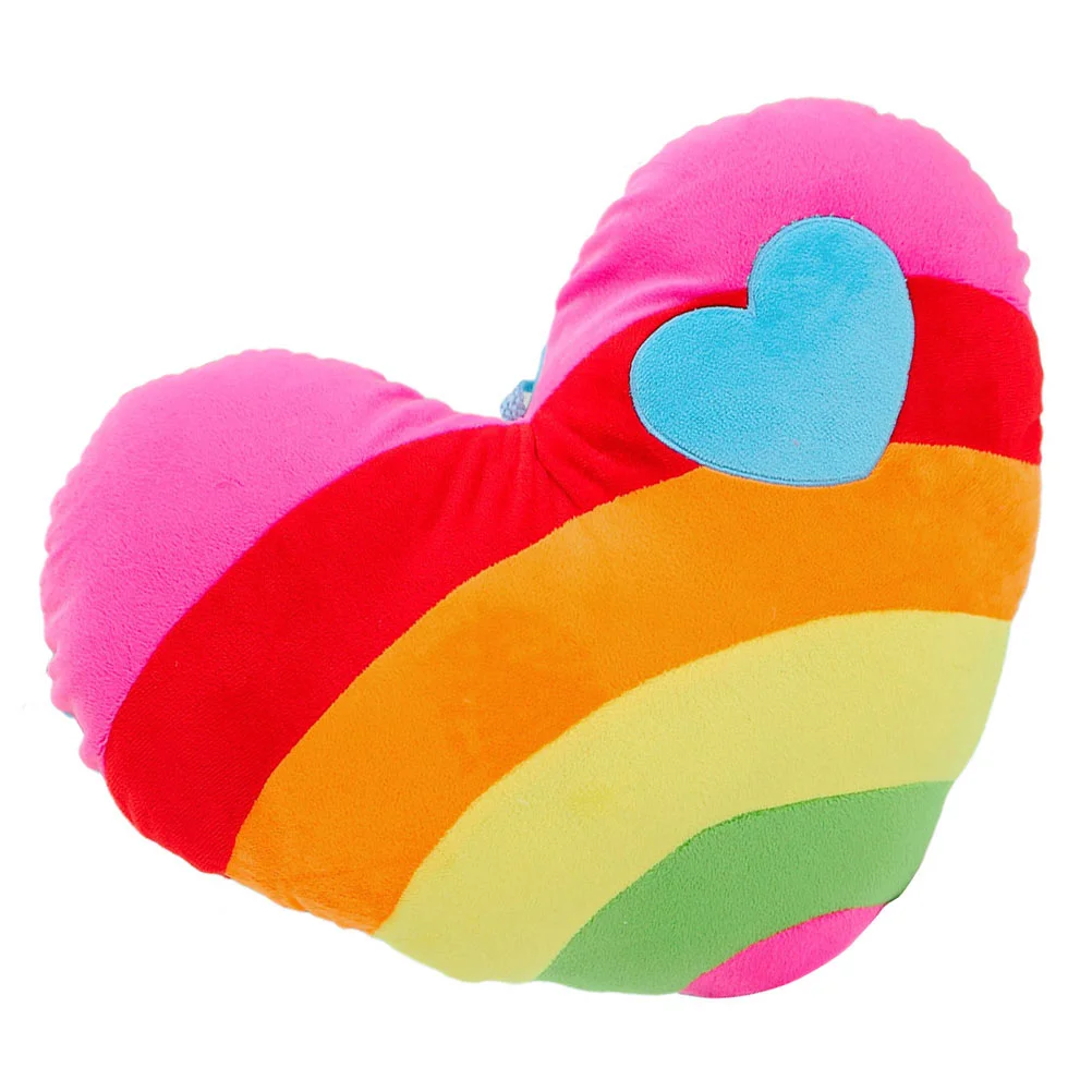 

1pc Chic Heart Shape Colorful Throw Pillows Cushions (Random Pattern)