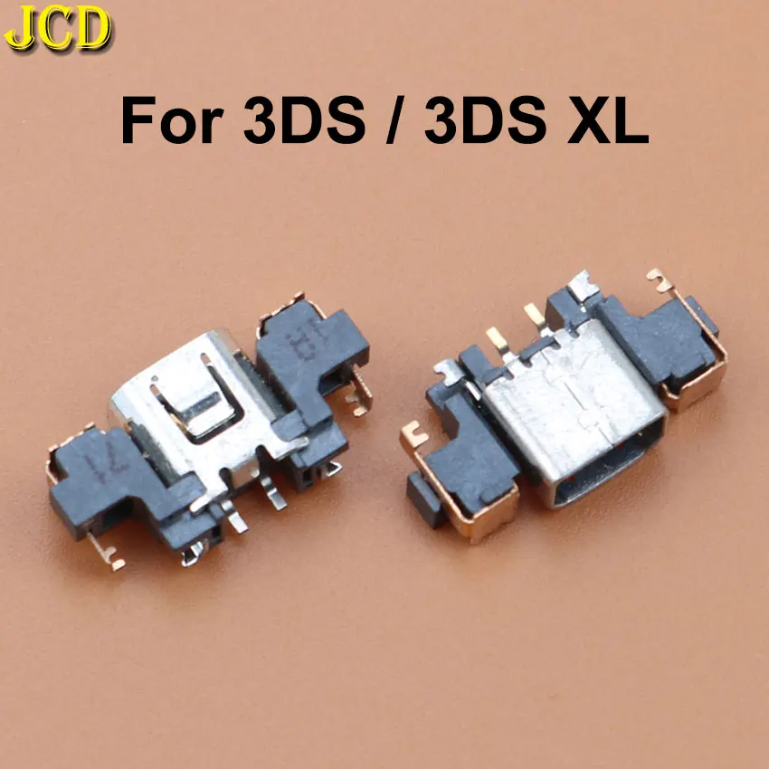 JCD 1PCS Original Power Jack Female Socket Charging Port Connector For 3DS LL XL Game Tail Plug Replacement