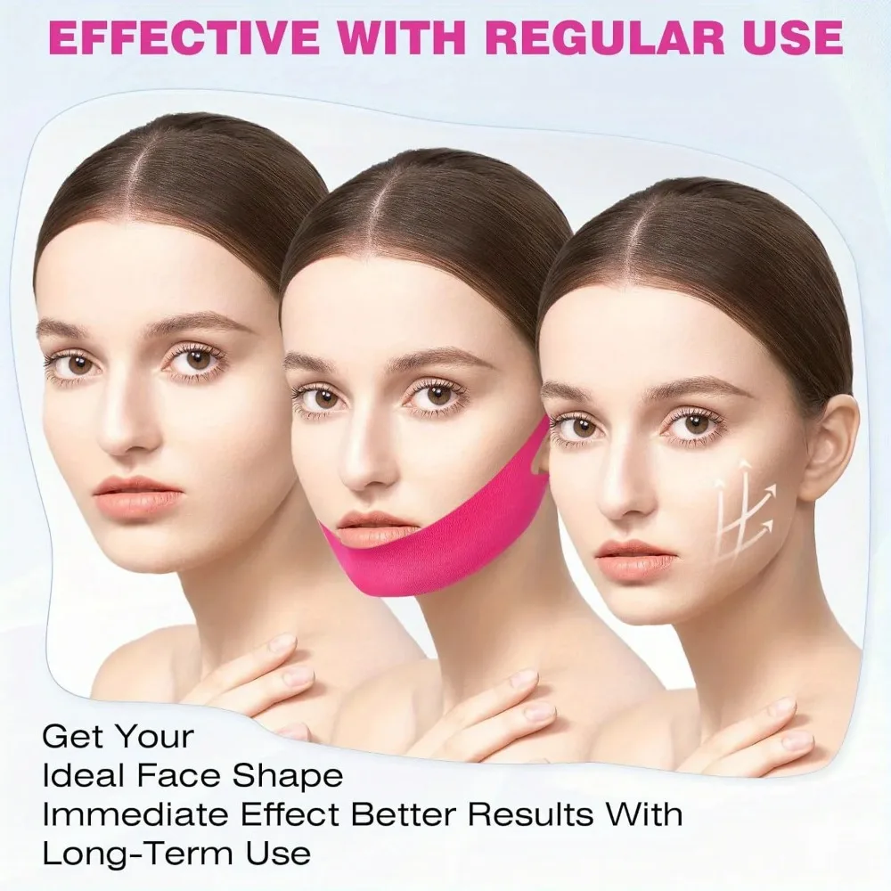 5PCS Women Face Slimming Bandage V Line Face Lifting Mask Double Chin Reducer Facial Strap for Firming Tightening Skin Care Tool