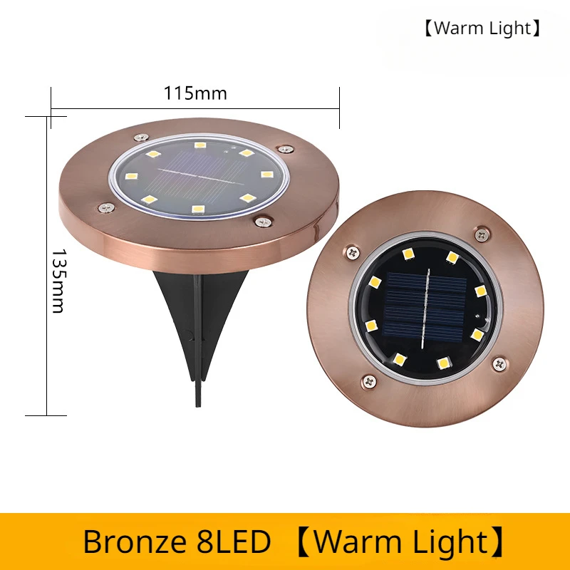 Bronze 8LED warm