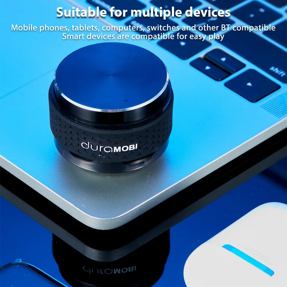 Bone Conduction Wireless Speaker Mini Sound Box with Magnetic BT Speaker RGB Color Neon Light Effects Music Player