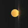 Nordic Glass Ball LED Wall Lamp Concealed Base Milky White Dome Sofa Background Decor Balcony Aisle Porch Bedroom Bedside Light 4