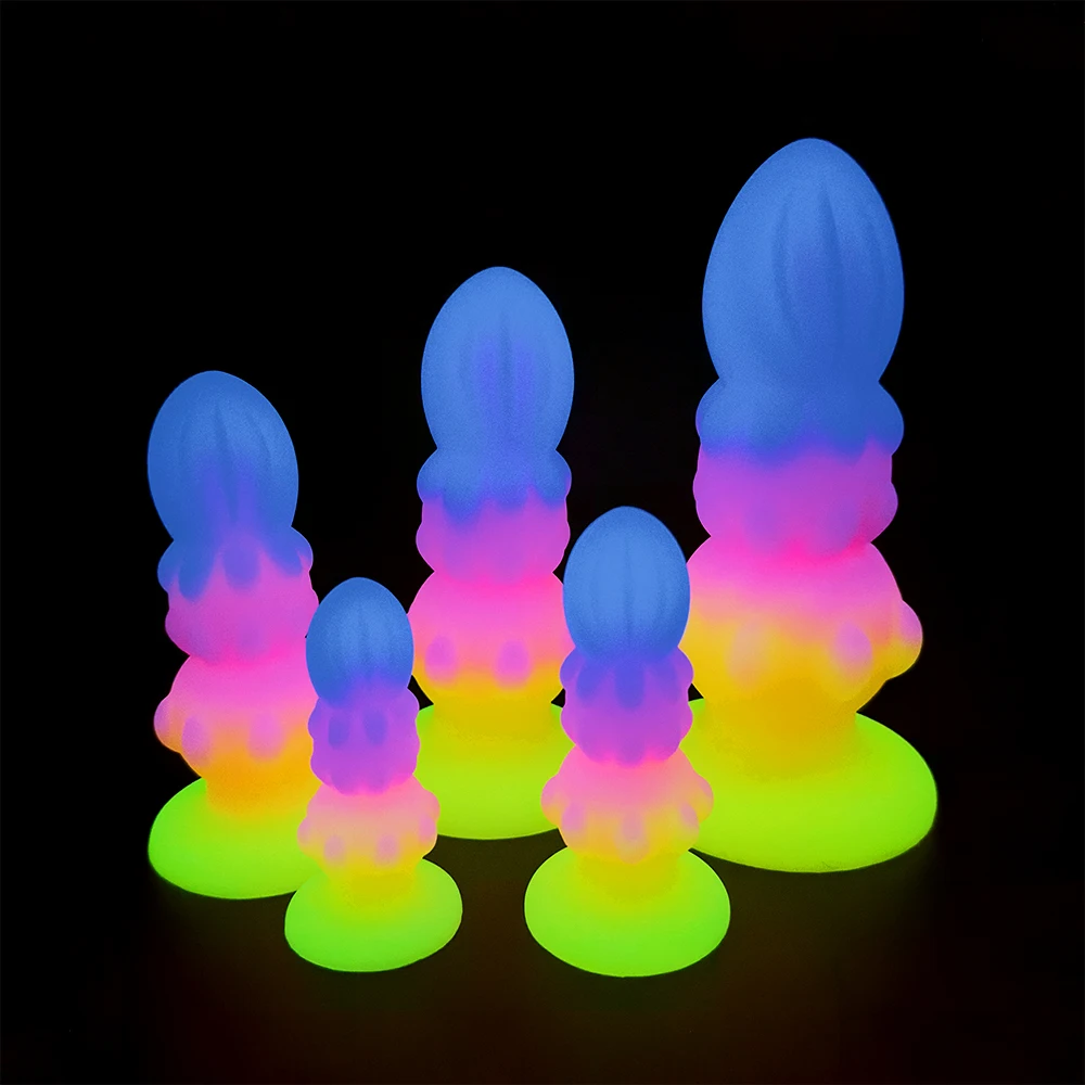2023-Luminous-Anal-Plug-Small-Dildos-For-Women-Men-Buttplug-With