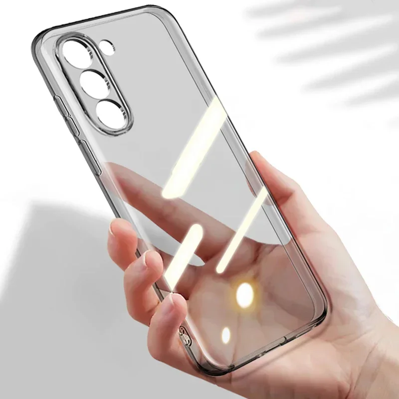 Luxury Ultra Thin Soft Case - Clear Black Transparent Back Cover