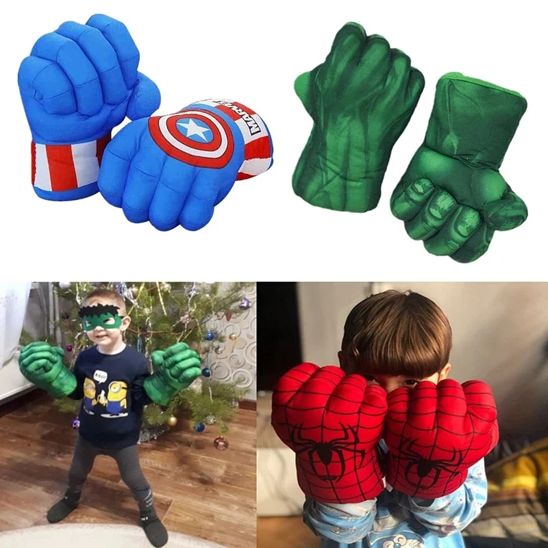 SuperheroHandsKidsHulkSpidermanBoxingGlovesToysFistsforKids