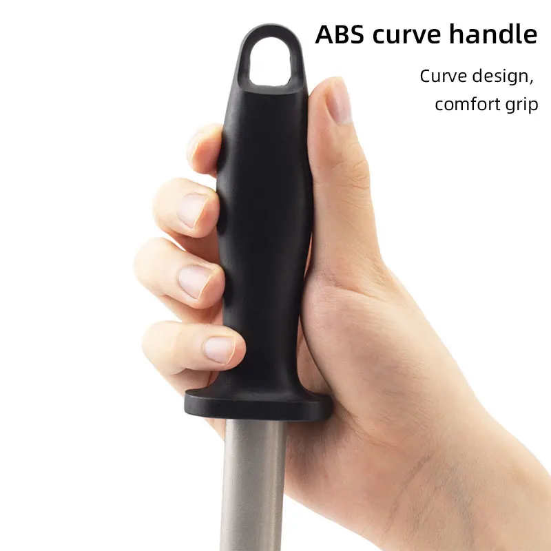 8/12 Inch Diamond Steel Stick Rod Knife Sharpener Honing Steel Knife Sharpening Rod Durable Sharpening Stone For Kitchen Gadgets