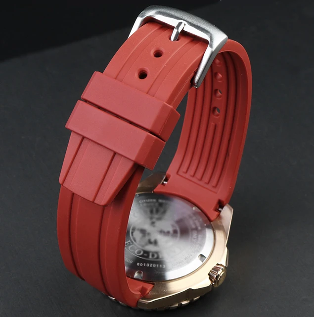 Cinturino Orologio In Silicone Per Subacquei - 18 20 22 24 Mm - Colori Assortiti