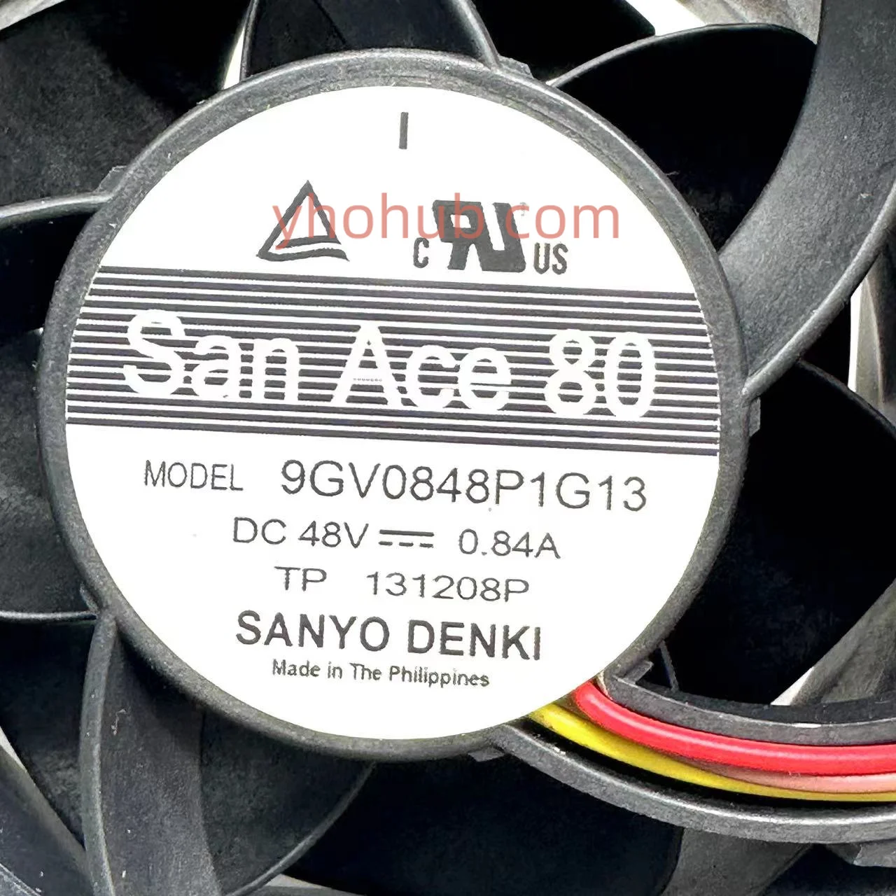 fios da c.c. 48v 0.84a 80x80x38mm de sanyo denki 9gv0848p1g13
