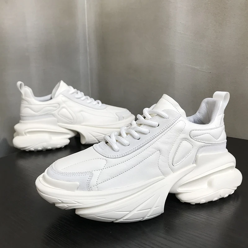 

Thick Sole Sneakers Increase Dad's Shoes Men Spring/Autumn New Ins Tide Retro Casual Sports Shoes Fashion Heightened Men's Shoes
