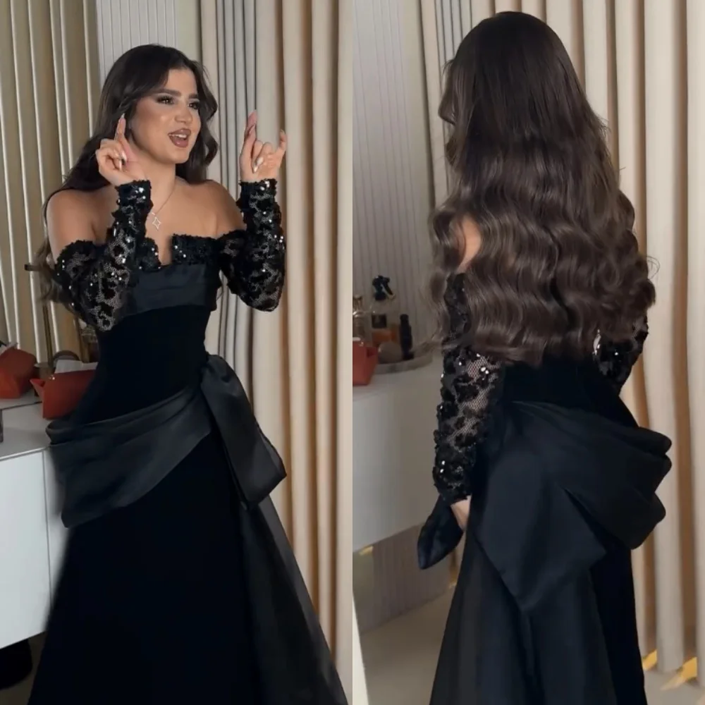 Robes longues sans bretelles, personnalisées, élégantes, classiques, à fleurs en Organza, paillettes, ligne a, robes d'occasion sur mesure, Style moderne formel