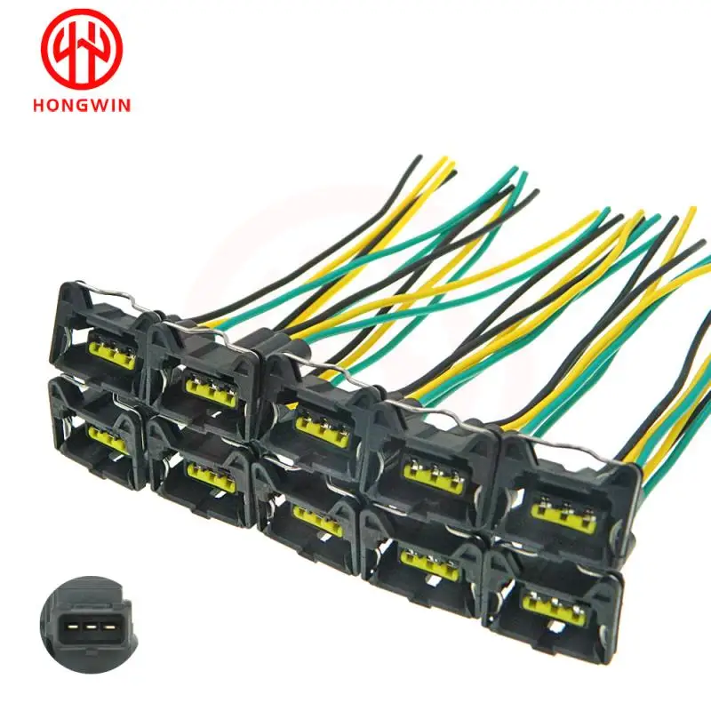 3PIN Universal Crankshaft Camshaft Position Sensor Plugs Connector Harness for Hyundai Kia Ssangyong Vauxhall Opel Chevrolet
