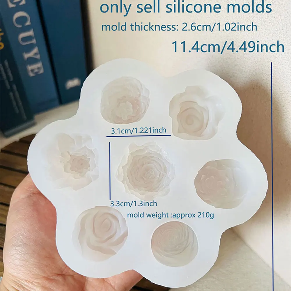 Tulip Peony Flower Silicone Mold