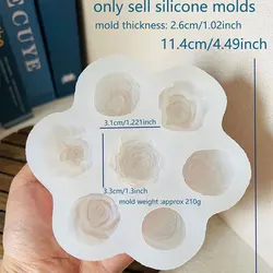 Tulip Peony Flower Silicone Mold (F - molds)