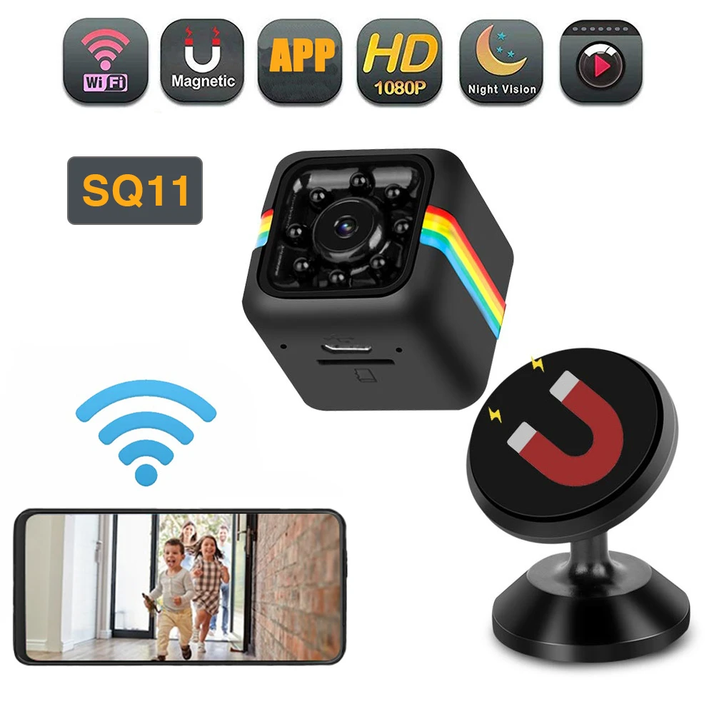 rearview mirror camera SQ11 Mini Camera HD 1080P Night Vision Camcorder Wireless DVR Micro Camera Sport DV Video Small Cam WIFI Surveillance IP Camera rear view mirror backup camera