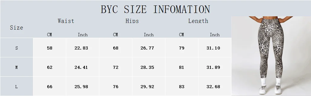 Trendy Leopard Print Neon Push Up Yoga Leggings