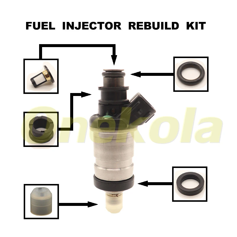 Fuel Injector Service Repair Kit Filters Orings Seals Grommets For Honda Acura 1.6 2.0 2.3 Civic Acura RL TL 06164-P2J-000