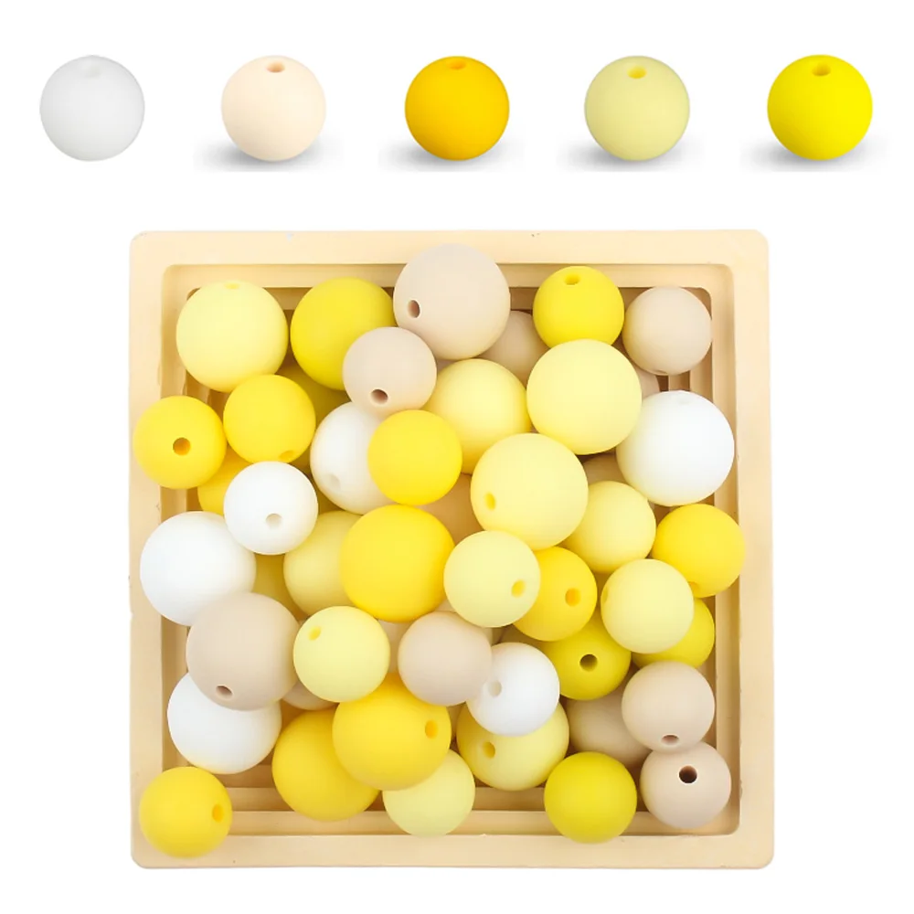 Silicone Beads for DIY Jewelry and Crafting - BPA Free, 12mm Round - Assorted Quantities