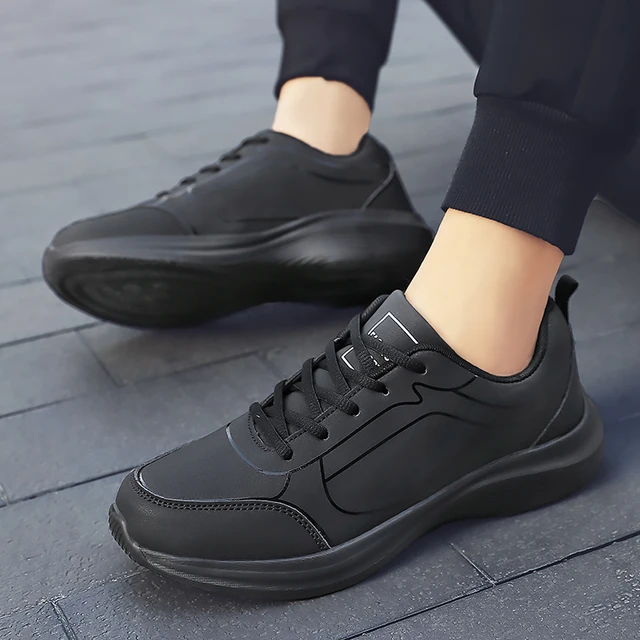 Nouveaux hommes chaussures de course hiver chaud hommes baskets anti-dérapant respirant hommes chaussures de marche à lacets chaussures décontractées souples léger 6