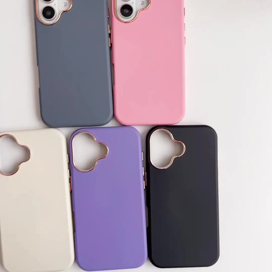 Модный матовый противоударный чехол-бампер Skinfeel 2 в 1 для iPhone 16 15 14 Pro Max 13 12 Plus