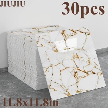 Marble Peel and Stick Backsplash Waterproof Washroom Wall Panels, Peel and Stick Tile, PVC Wall Panels for Kitchen