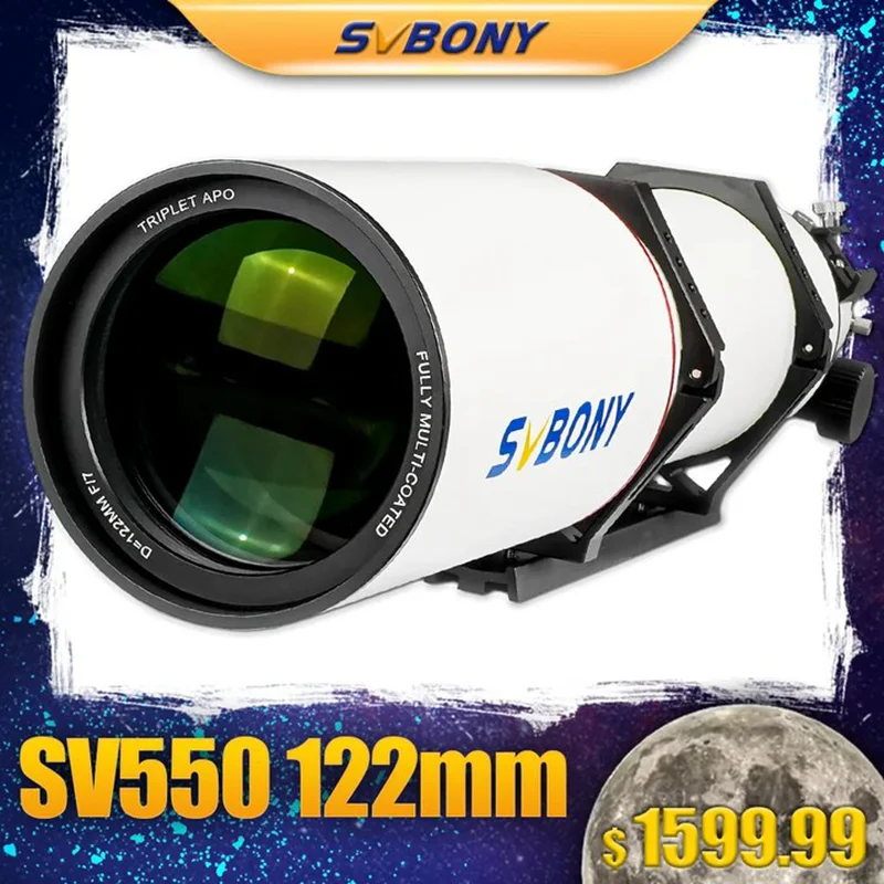 SVBONY SV550 122f7 APO  триплет