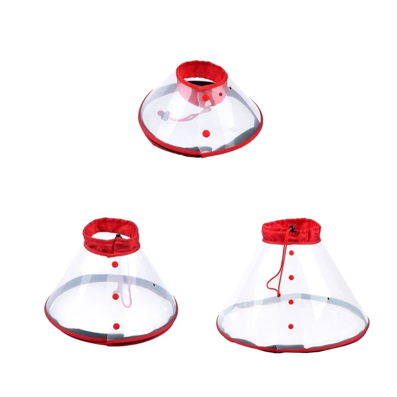 Oxygen Mask for Dogs Rescue Drawstring Adjustable Hoods Dog Transparent