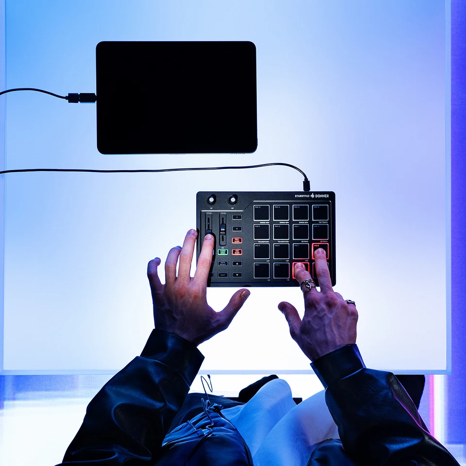 Donner DPD-16 MIDI パッド コントローラー - 16 ビート パッド/ドラム