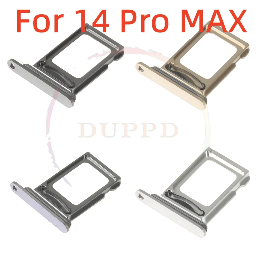 2 Pz/Lotto Singoli Vassoi Per Schede Sim Doppie Per Iphone 14 Pro Max Sim Slot Holder Socket Adapter Sostituzione Oro/Argento/Verde