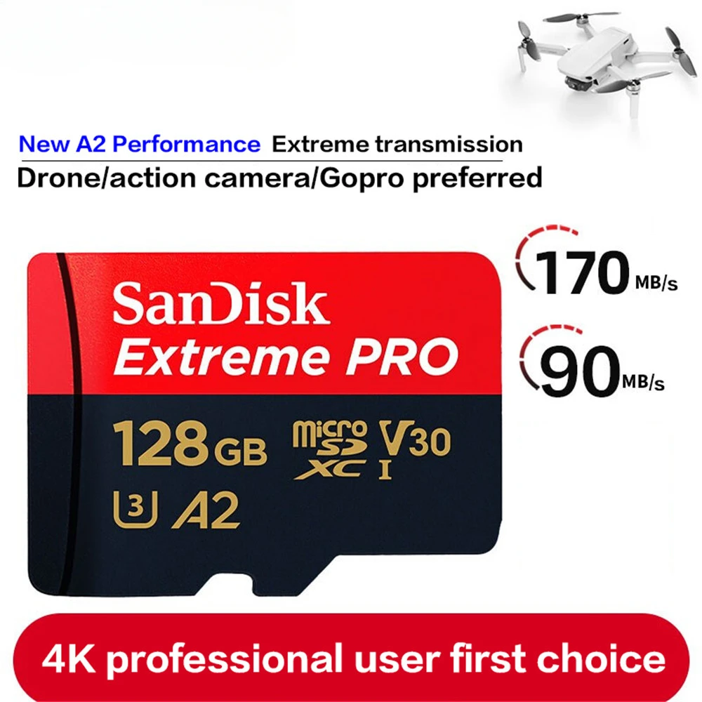 SanDisk Extreme PRO SDXC UHS-I Memory Card 170 MB/s - 128GB