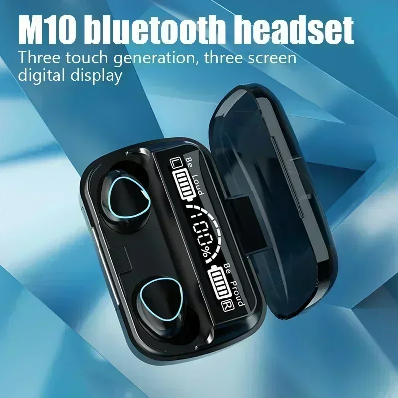 Wireless Bluetooth Headphones Handfree Dispay Bluetooth Earphones HiFi Stereo Music Wireless Earbuds Waterproof Gaming Headset 4