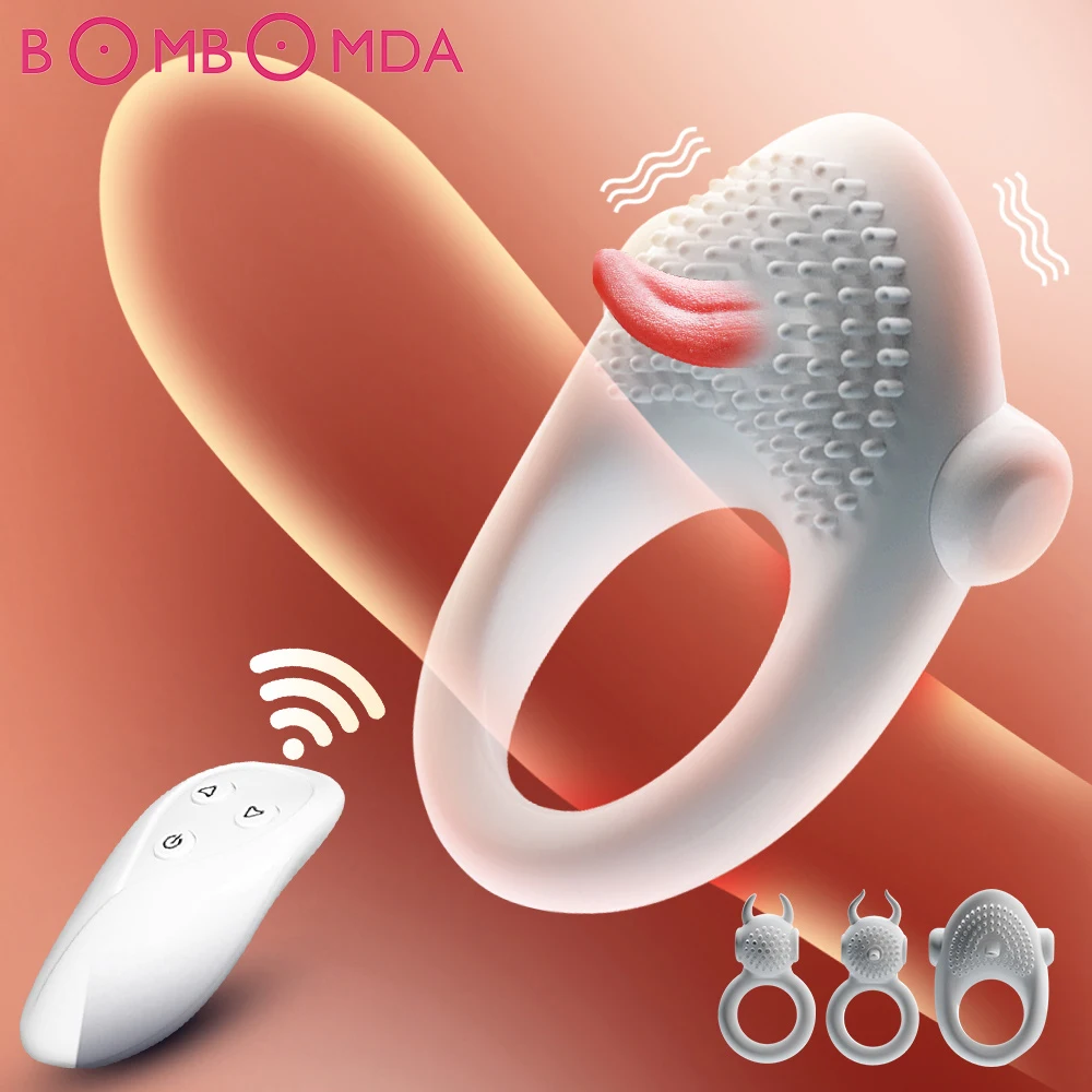Wireless Remote Control Penis Ring For Men With Delay Function_voghion.com