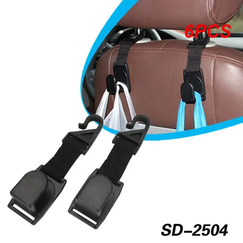 

Крючок-вешалка на подголовник автомобильного сиденья, универсальный, черный, 6 шт., для Jeep Wrangler JL Sports Rubicon 15x2018x2020 см, 4,0-4,0 см