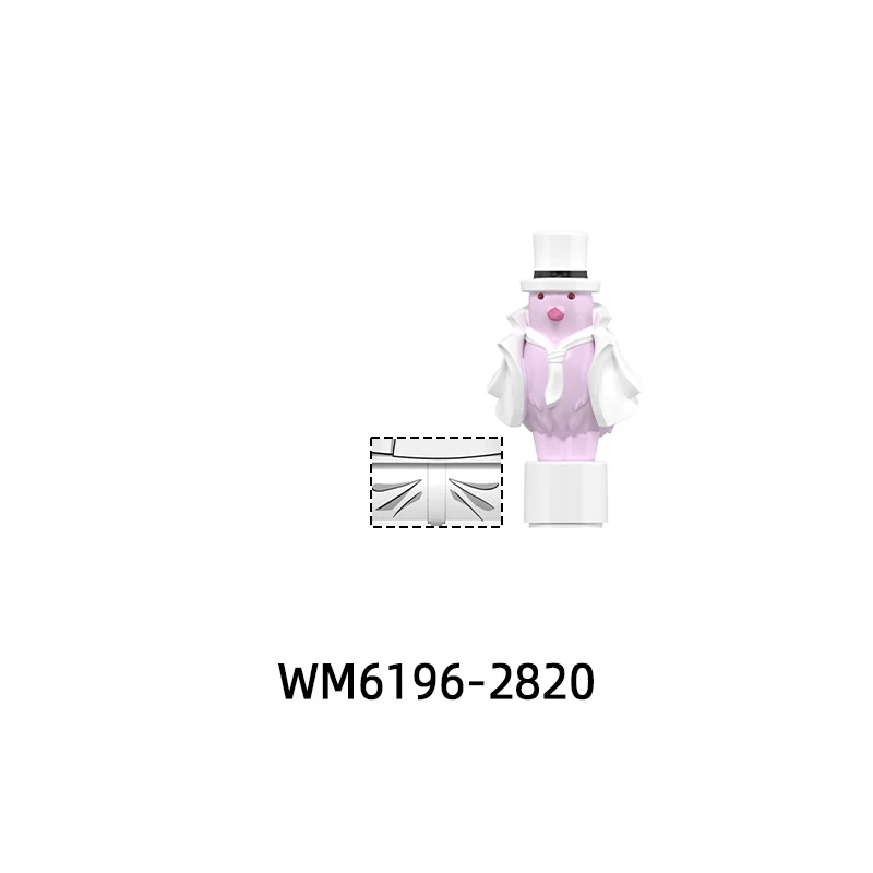 WM6196 무기 바지 헤어 파츠 액션 피규어 검 망토 비둘기 자전거 날개 모델 블록 MOC 브릭 세트 선물 장난감