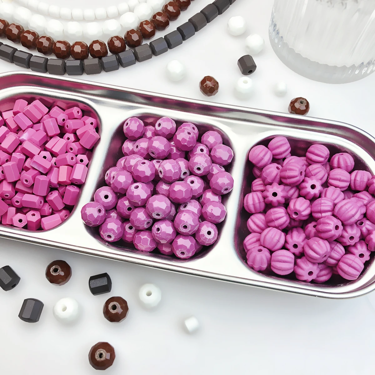 

Versatile [Milk Soaked Coffee Beans] Ceramic Frosted Pumpkin Beads Ball Beads DIY Handmade Necklace Bracelet