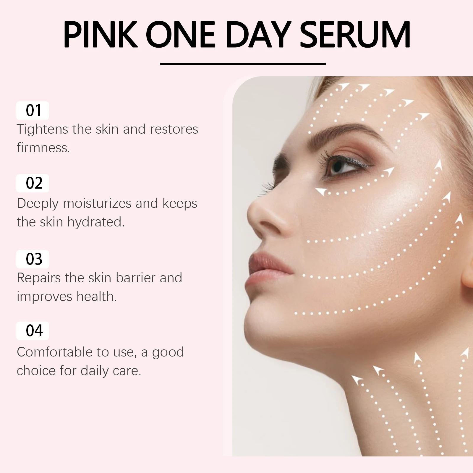 Firming Face Serum Secondary Polishing Fade Fine Lines Oil Control Even Skin Tone Increase Elasticity Repairing Portable Essence 5
