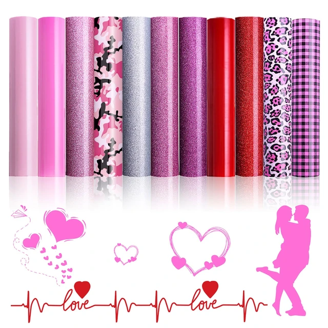 Glitter Heat Transfer Vinyl htv For Cricut DIY Clothes Shirt High Elastic  Decoration Film Flex Folie Plotter