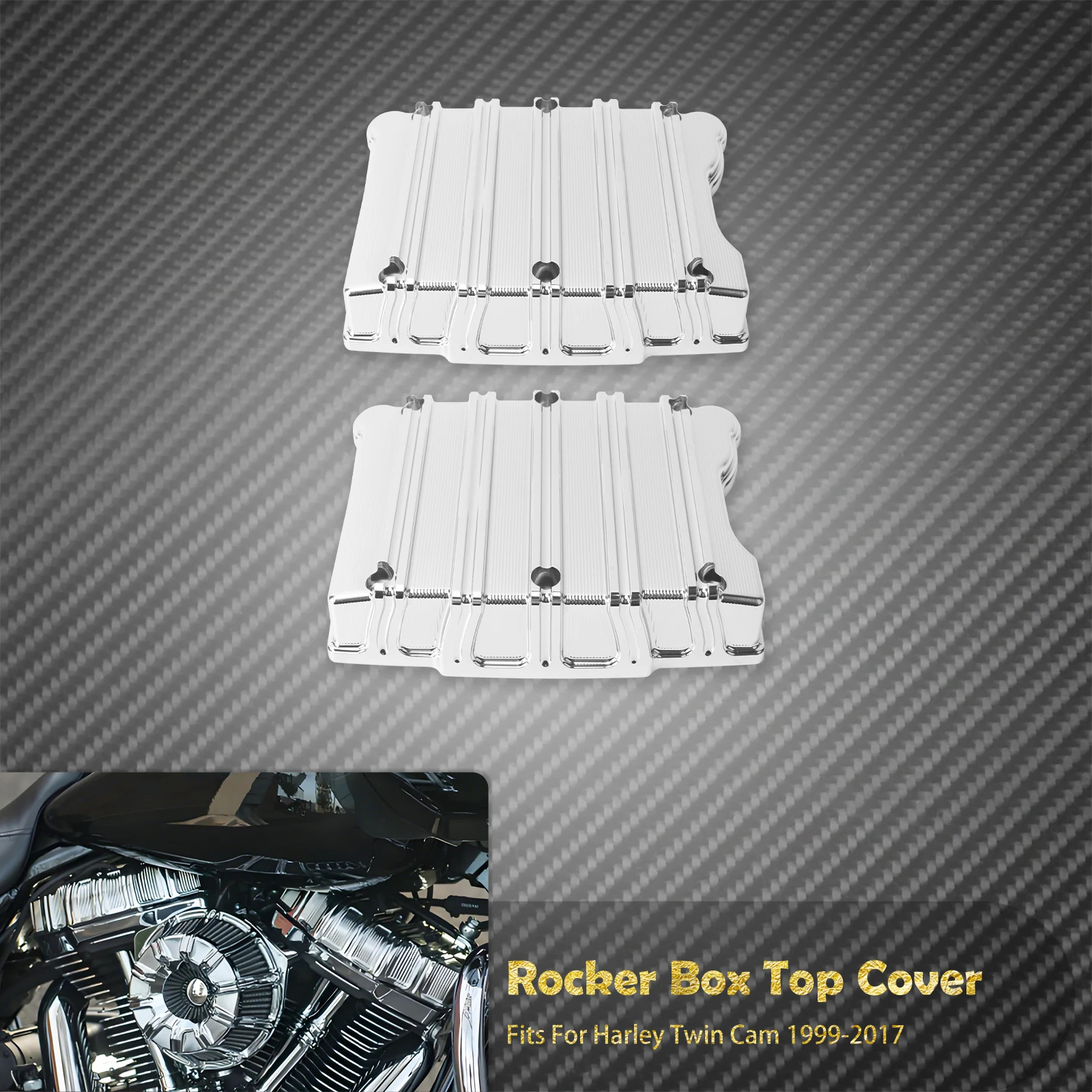 Motorrad Rocker Box Top Abdeckung Fall Aluminium Für Harley Twin Cam 1999-2017 Tourig Dyna Softail Road King Electra glide Fat Bob