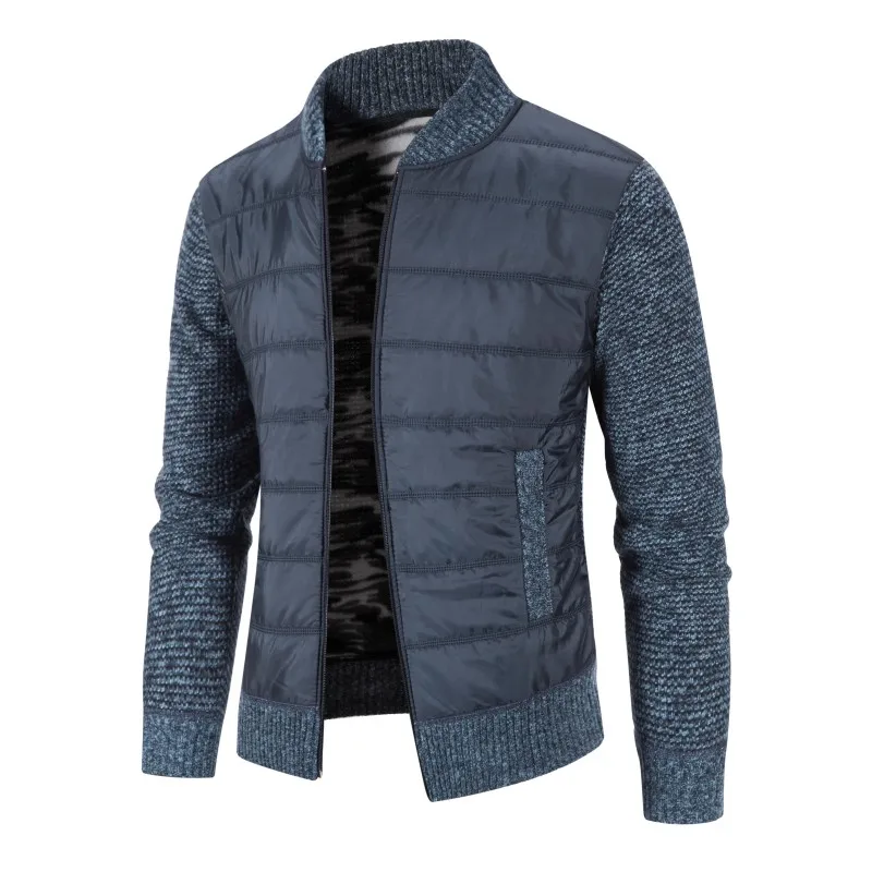 

Men Sweaters Good Quality Winter Jackets Sweatercoats Cardigan Male Stand-up Collar Casual Cardigan Slim Fit Sweaters Size 3XL