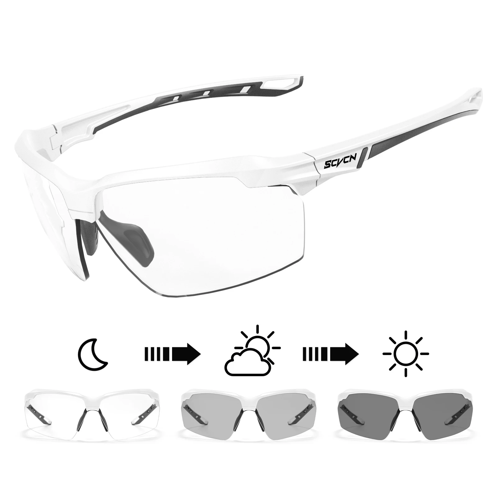 Enhanced Outdoor Photochromic Shockproof Sunglasses