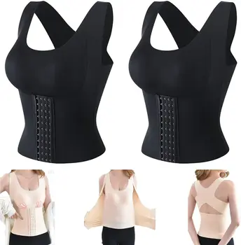 3-in-1 Waist Buttoned Bra Shapewear, Women Waist Trainer Corset Vest for Women Tummy Control, Women Shapewear Sport Yoga Underwear 1