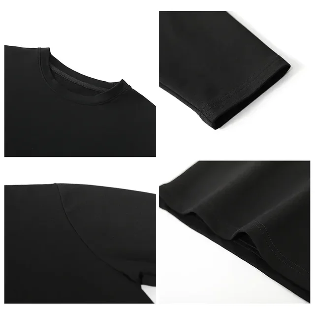 CHIC VEN-Camiseta holgada de manga larga para mujer, Top básico de cuello redondo, camisa de fondo, camiseta informal para mujer, Color sólido, primavera y otoño - Imagen 4