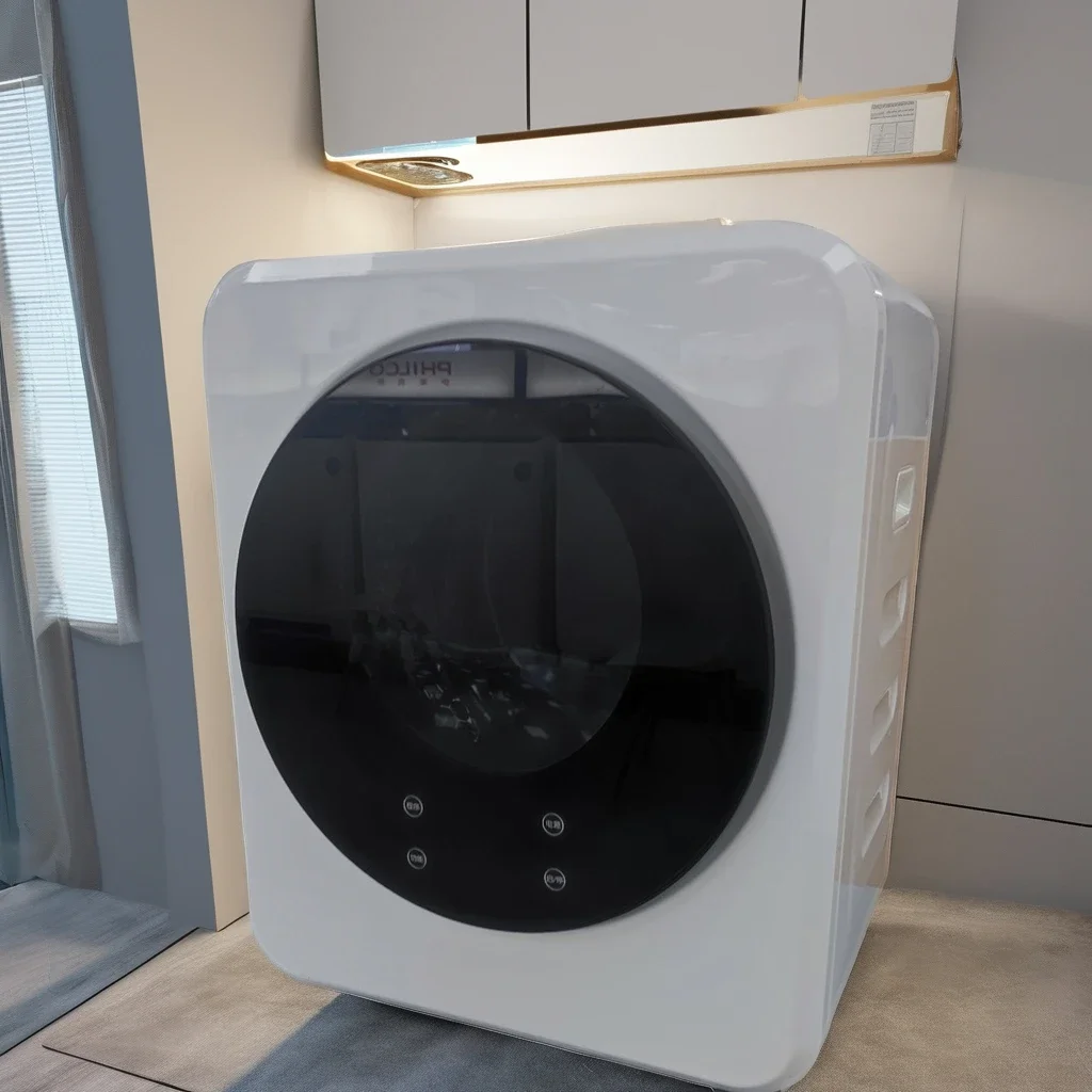Home Compact 7kg Electric Clothes Dryer MachineSteel Anti-Stainless Automatic with Power