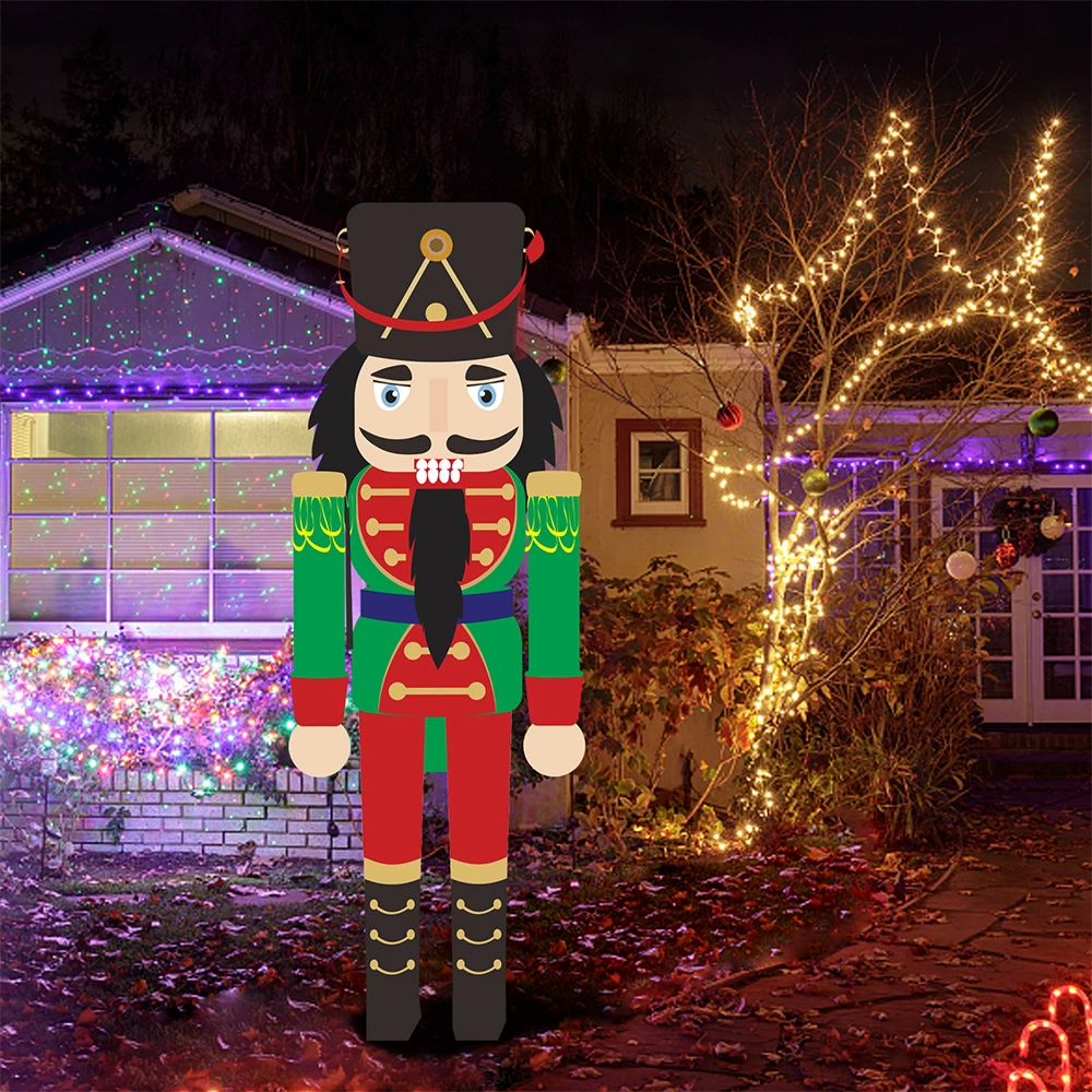 Goodeny 1 pçs 330 cm nutcracker pvc inflável bouncer brinquedos de natal decoração ao ar livre para adultos ou crianças na festa do festival