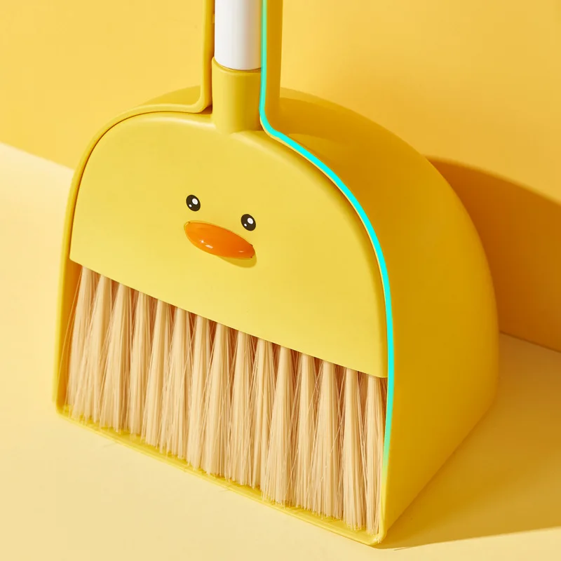 Children's Small Broom Mini Dustpan Set Cleaning Toys Children Pretend Play Toys Mini Broom Dustpan Set