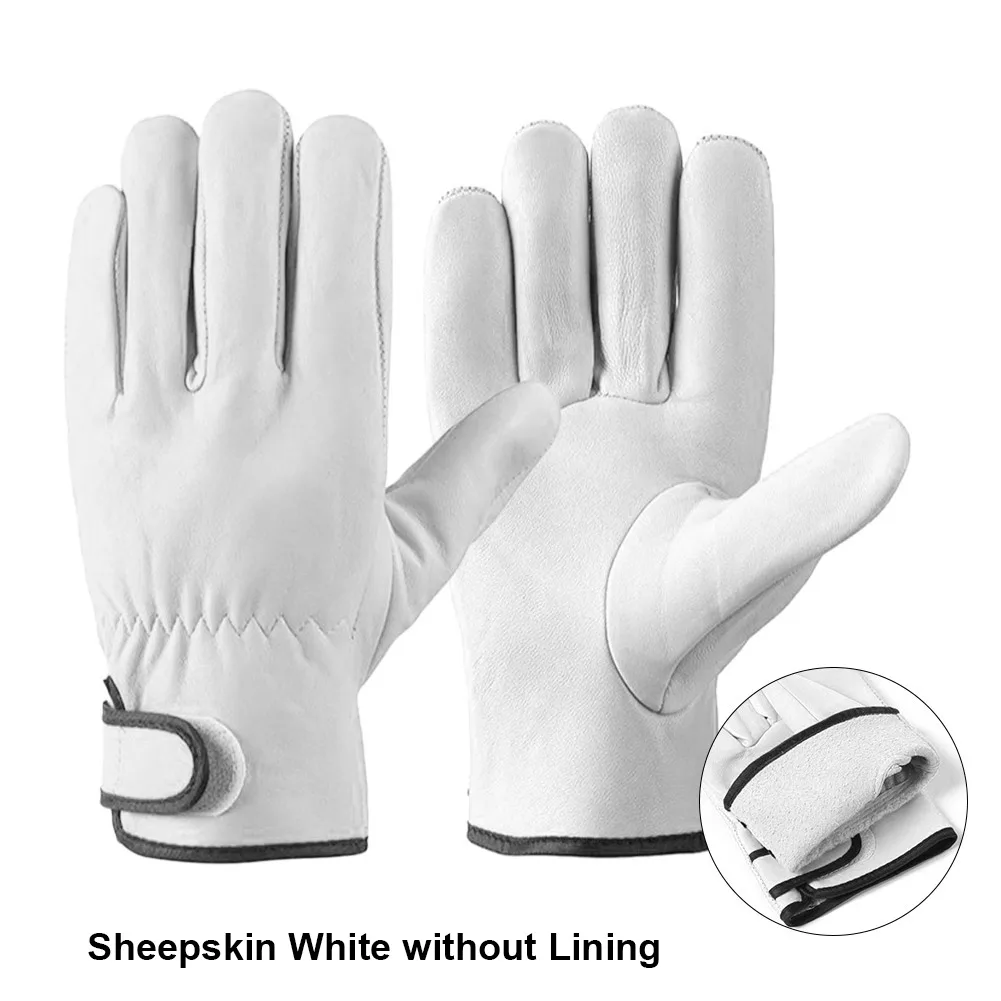 Men's Soft Cowhide Work Gloves for Versatile Protection and Comfort