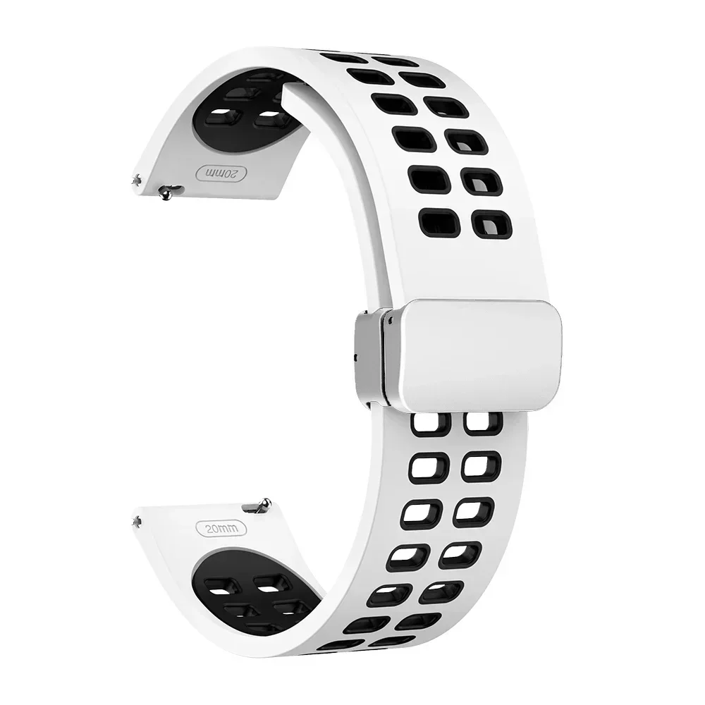 Premium Silicone Magnetic Strap – 20mm/22mm | Universal Fit